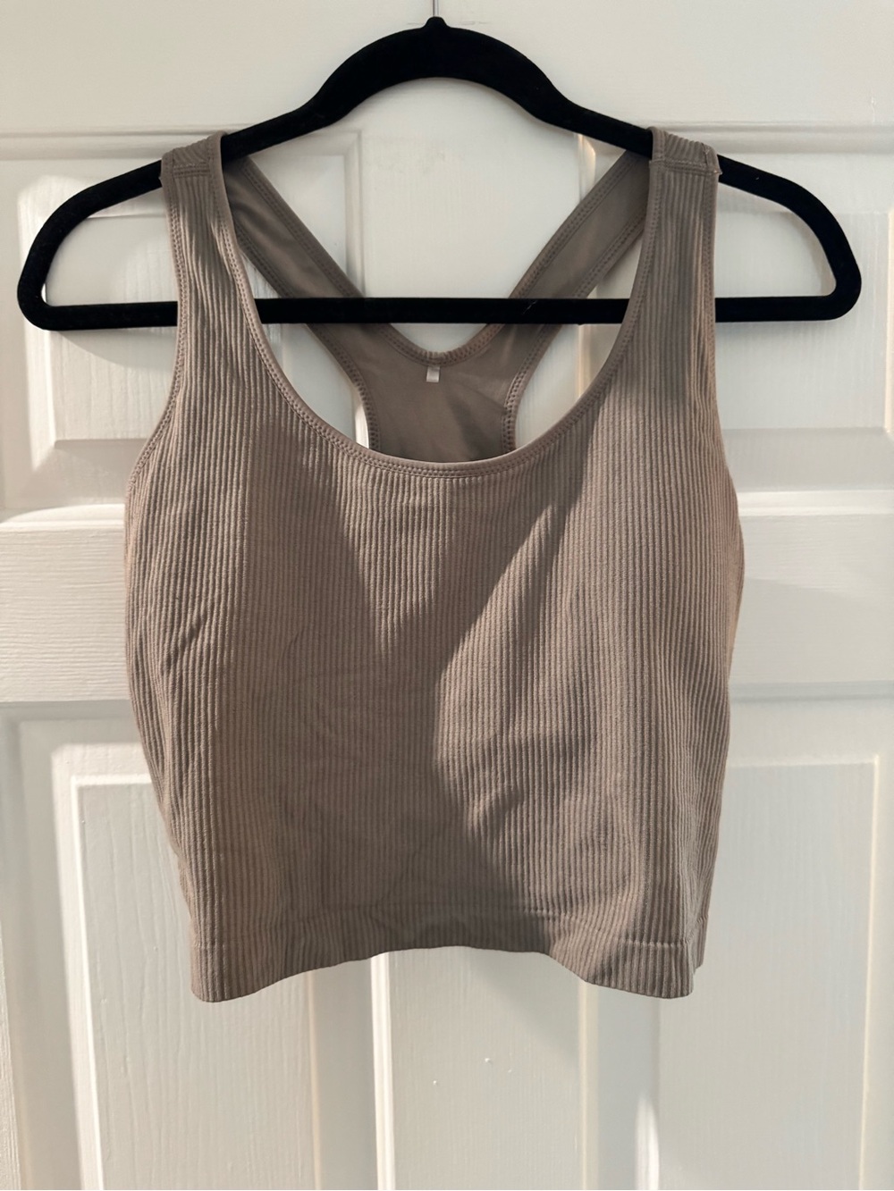 CALIA by Carrie Underwood Ribbed Tank in Dusty Mauve